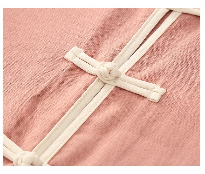 メンズの唐装の半袖シャツ