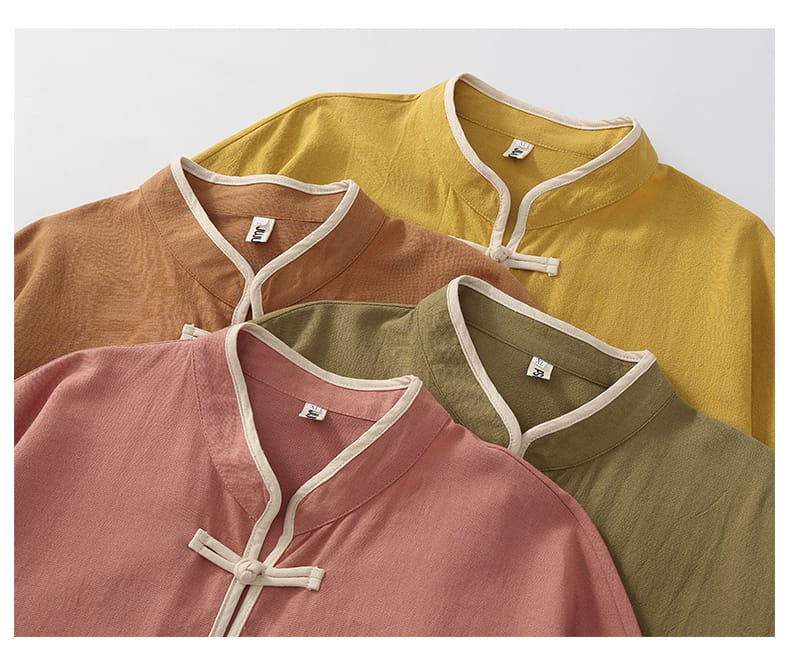 メンズのチャイナ薄手のシャツ