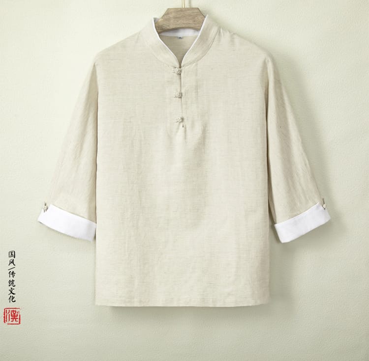 カンフー服のメンズシャツ