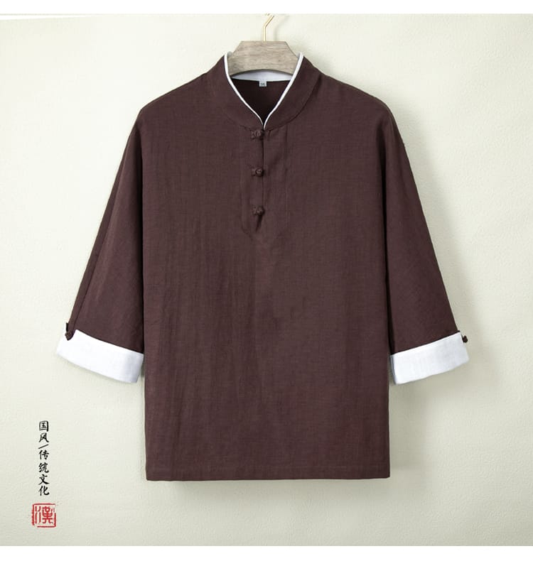 メンズのチャイナシャツ