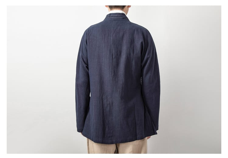 メンズの斜め襟漢服