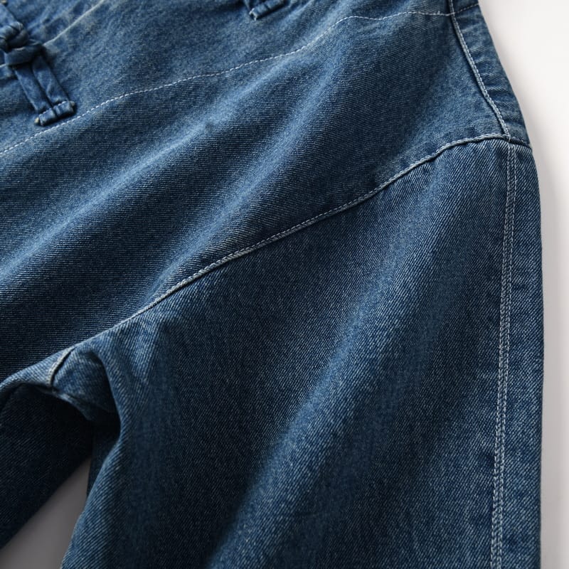 中国服のデニムジャケット