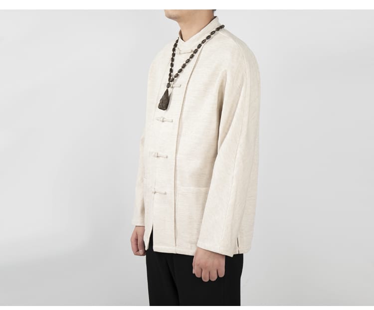 メンズのチャイナ風防寒ジャケット