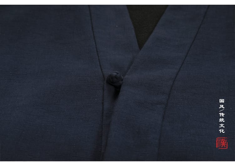 男性用のチャイナ風防寒ジャケット