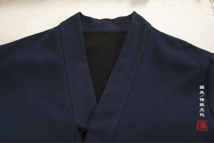 メンズのチャイナ風防寒ジャケット