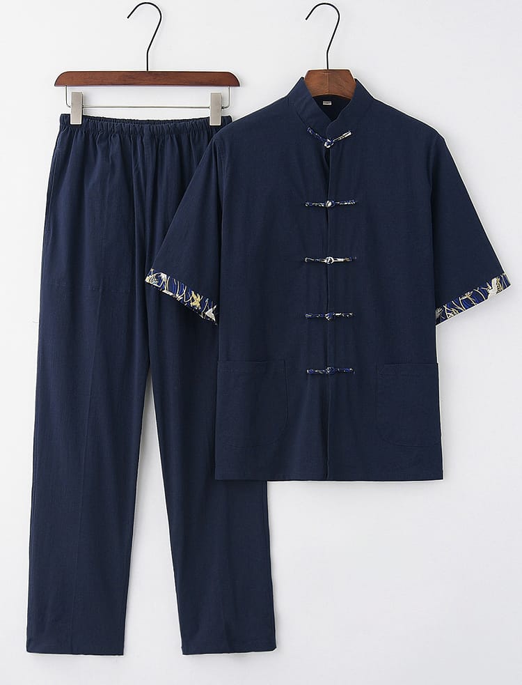 メンズのチャイナボタンジャケット