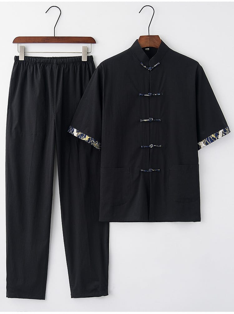 メンズの半袖太極拳服