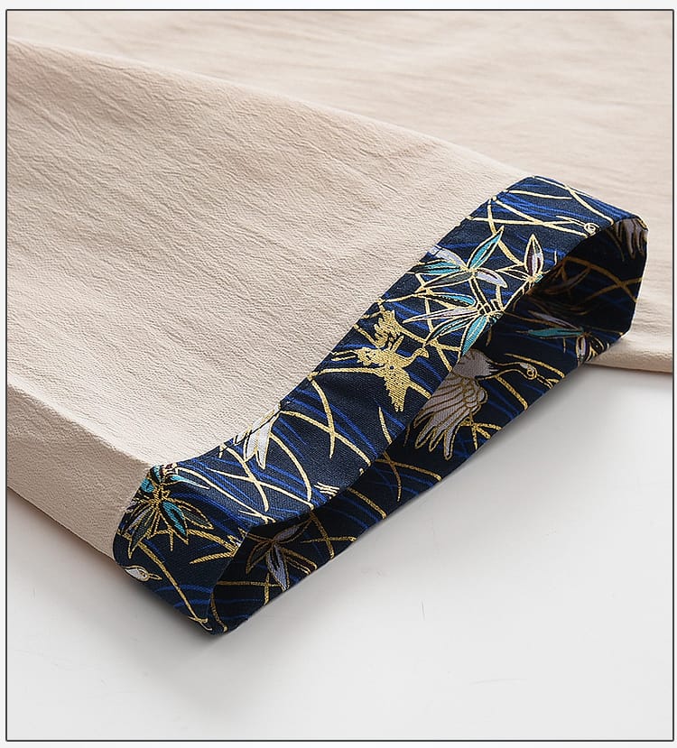 夏の薄手半袖カンフー服