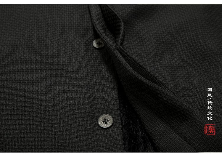 暖かな中華風メンズジャケット