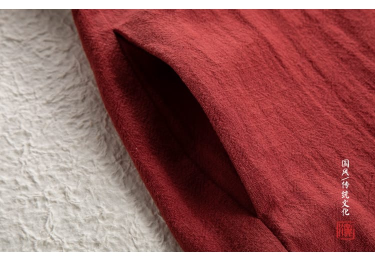 メンズの中華風カーディガン