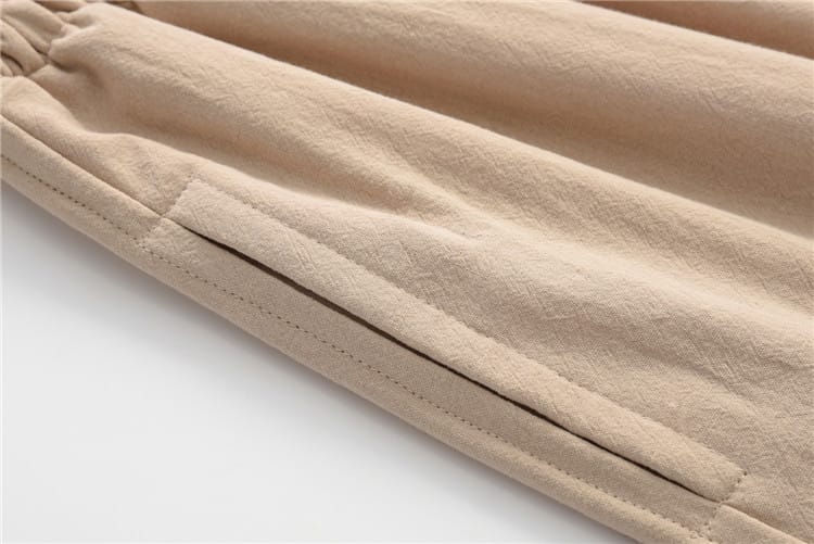 中華風のウェストゴムパンツ