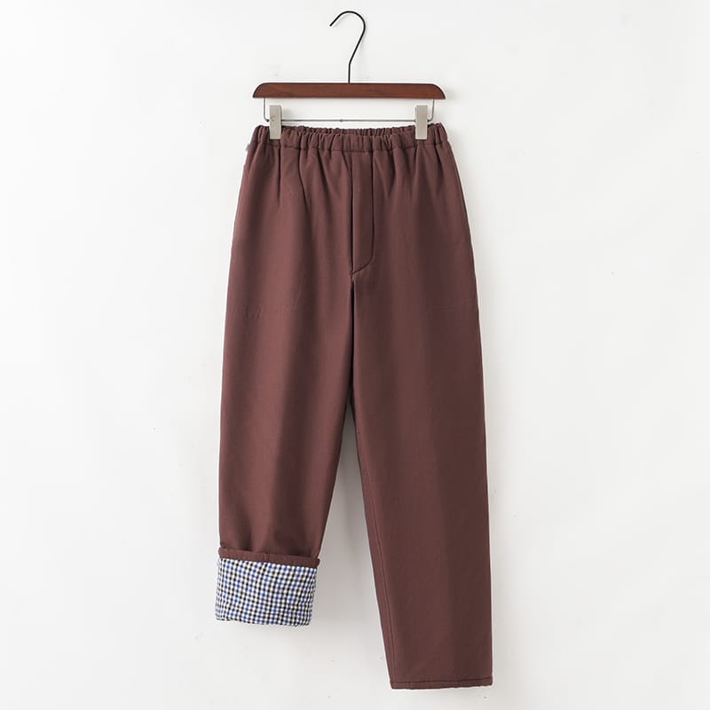 男性用の暖かチャイナパンツ