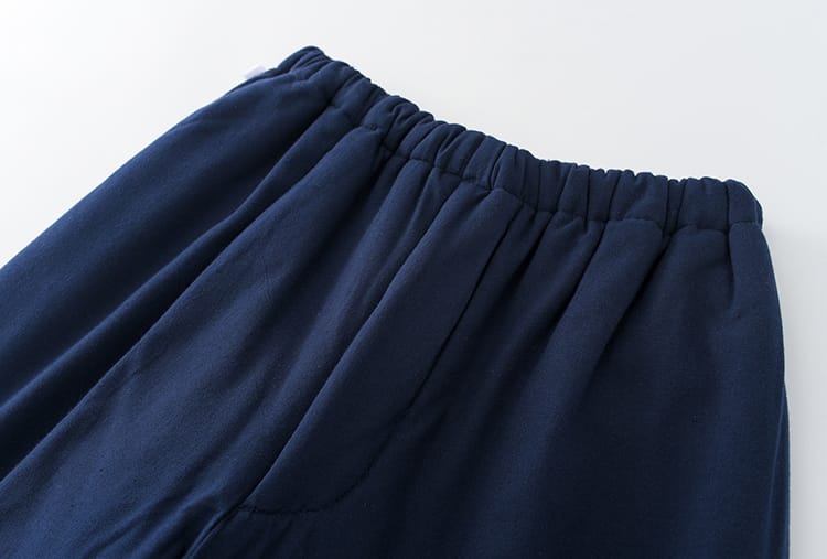 メンズの中綿チャイナパンツ"