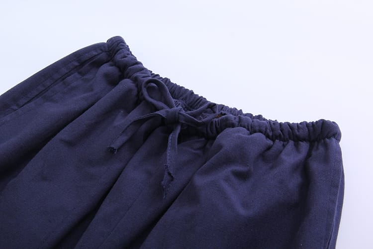 男性用のフリースチャイナパンツ