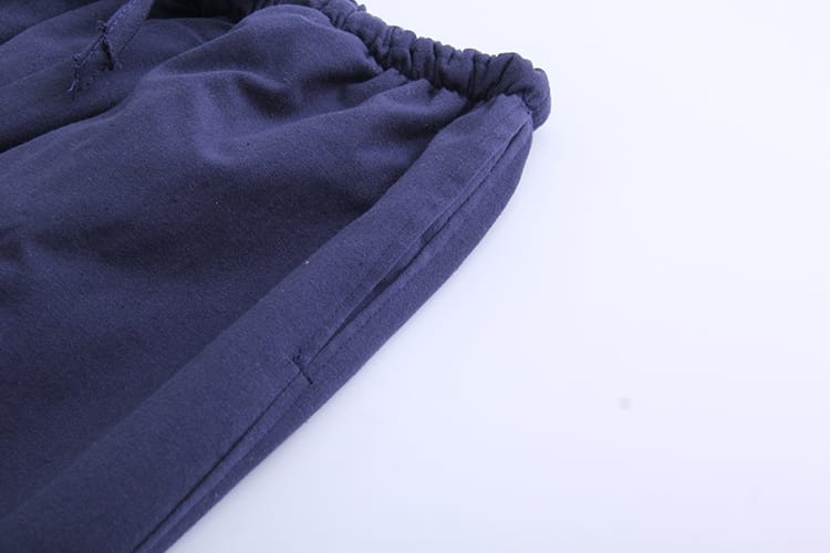 男性用のフリースチャイナパンツ