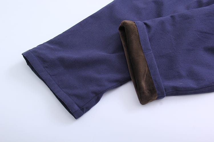 男性用のフリースカンフーパンツ