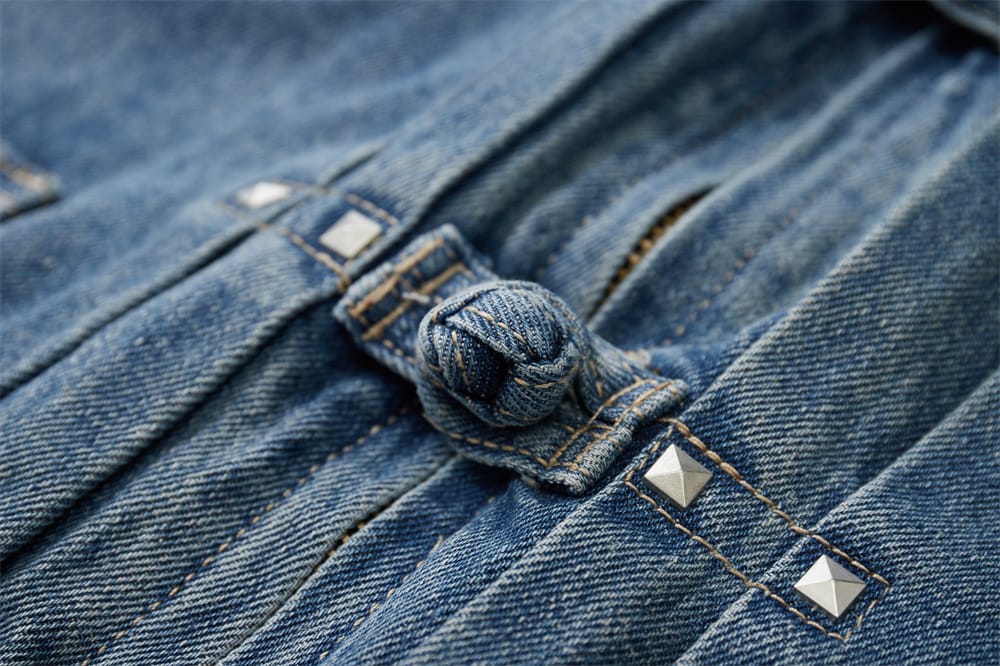 メンズの中国服デニムジャケット