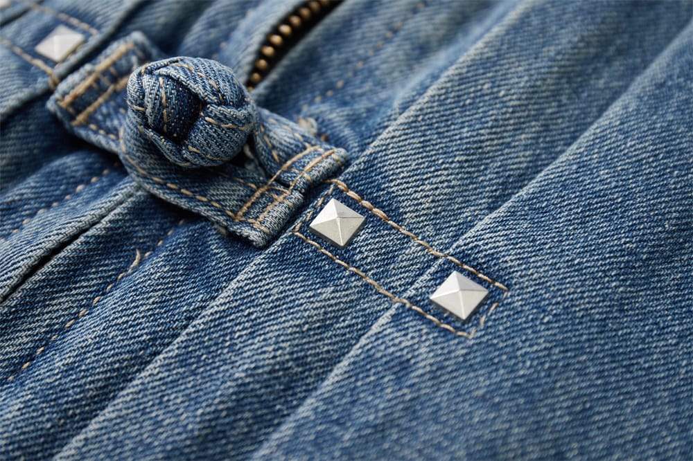 男性のチャイナデニムジャケット