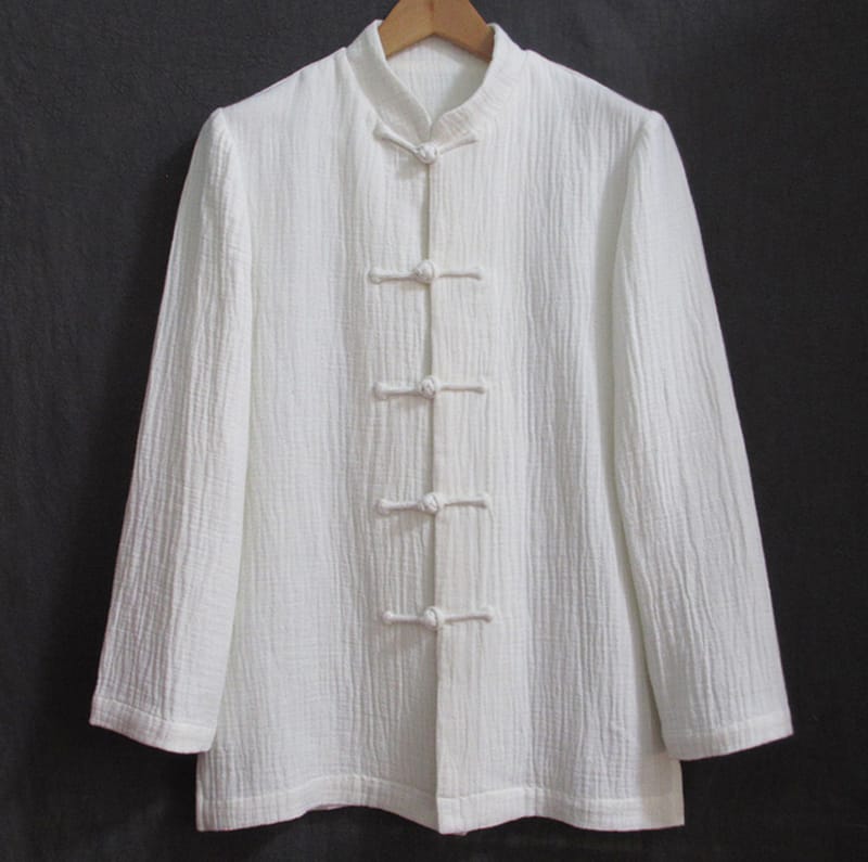 メンズの中華風カジュアルシャツ