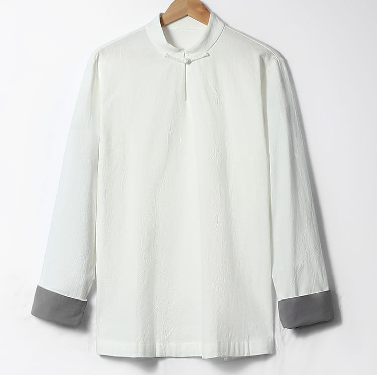 メンズの中華風カジュアルTシャツ