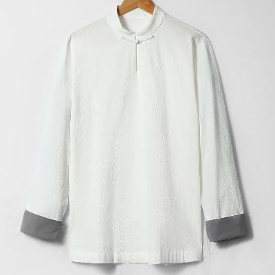 シンプルなデザインの漢服Tシャツ。とてもビンテージ感があるアイテム