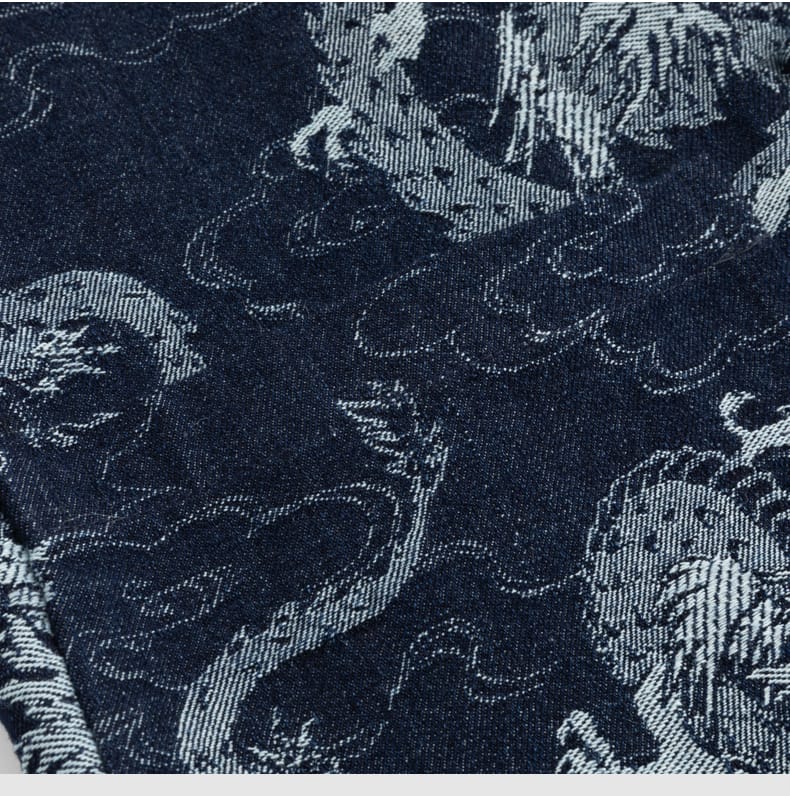 メンズのデニムチャイナジャケット