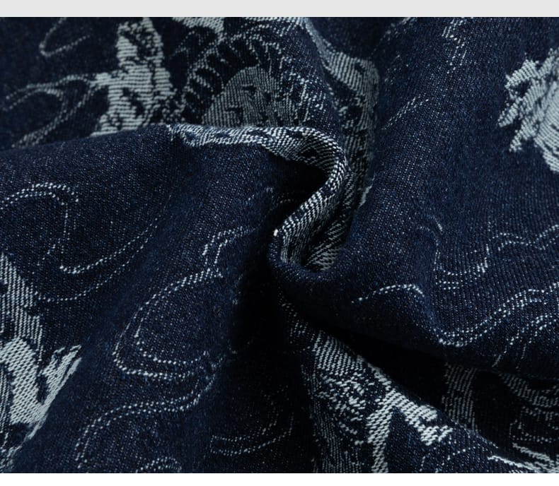 男性用のデニムチャイナジャケット