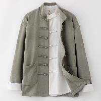 迷彩デニム生地を使ったジャケット。同色の濃淡で迷彩柄になっているのが特徴です。