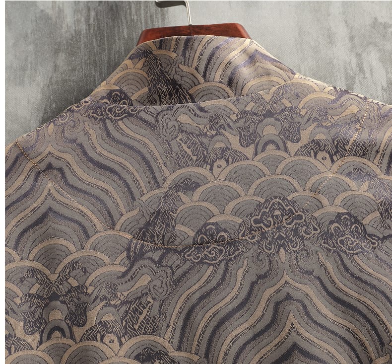 男性用のカジュアルチャイナ服