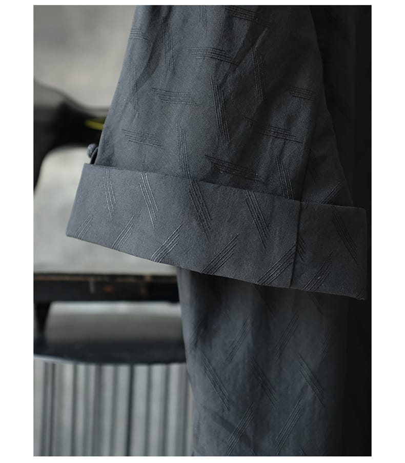 男性用のチャイナボタンのTシャツ