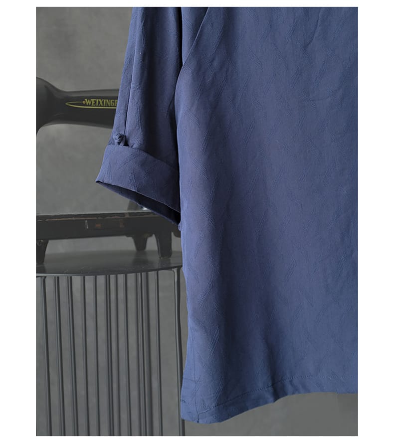 男性用の7分袖チャイナシャツ