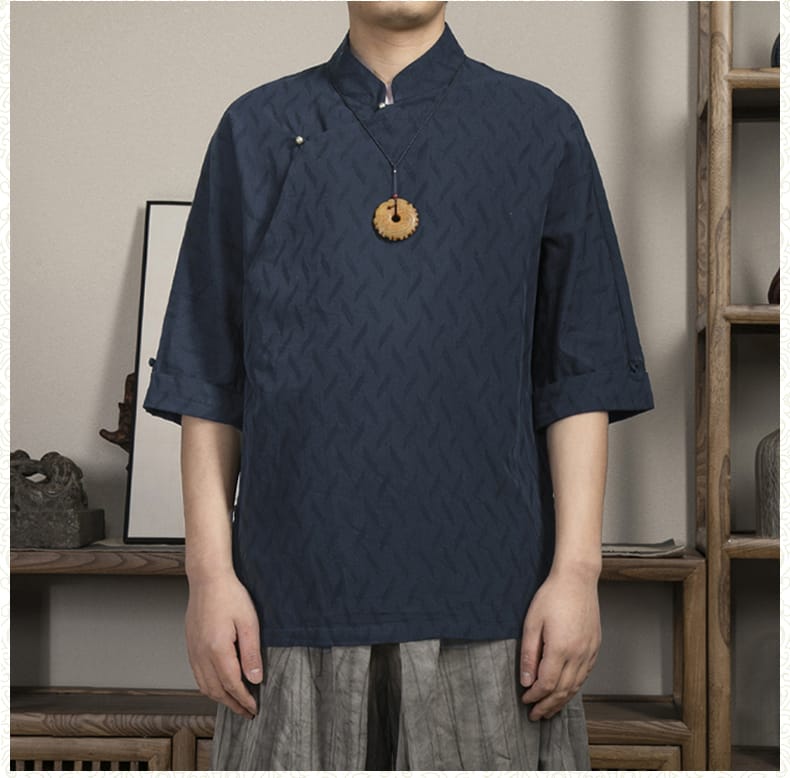 カンフー服のメンズTシャツ