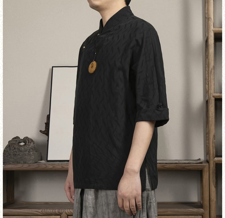 メンズのチャイナTシャツ