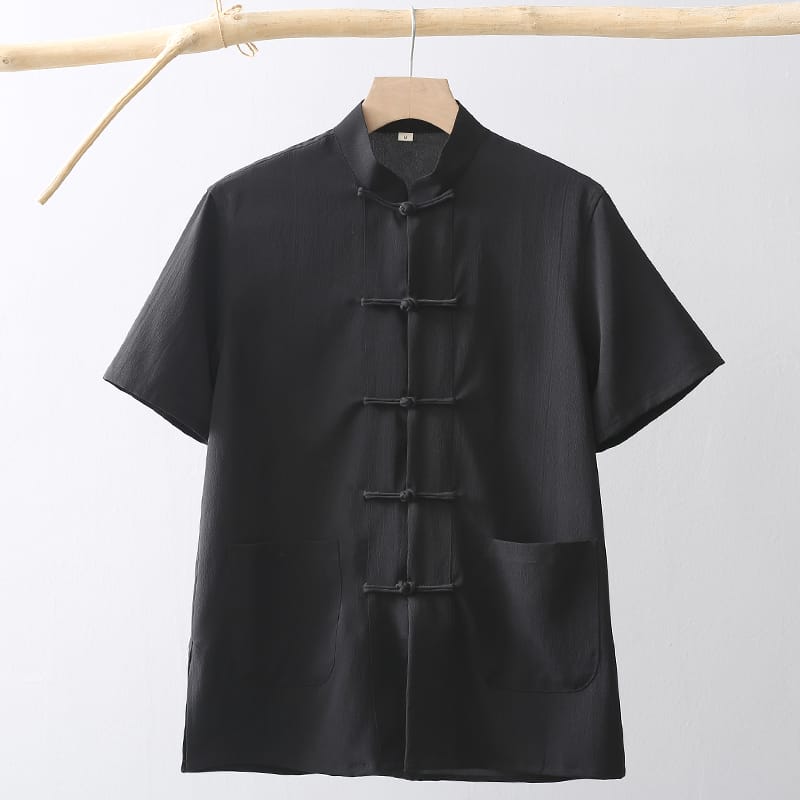 男性の半袖チャイナジャケット