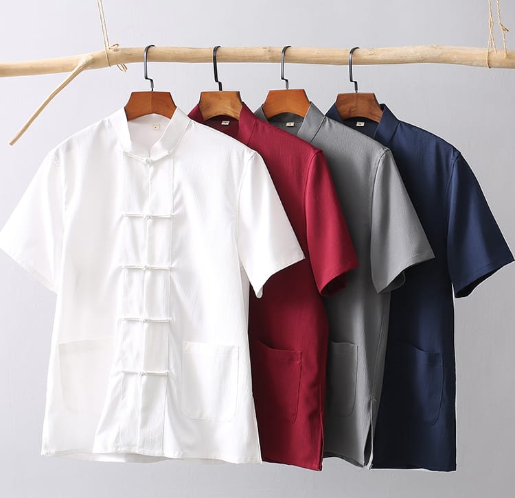メンズの半袖チャイナ服