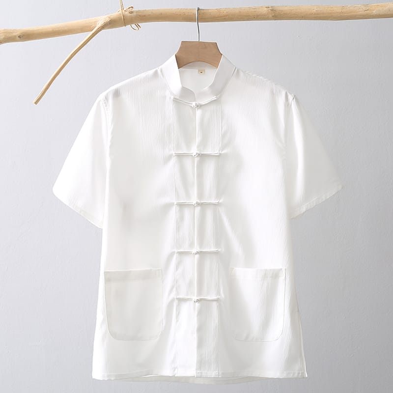 メンズのチャイナ半袖ジャケット