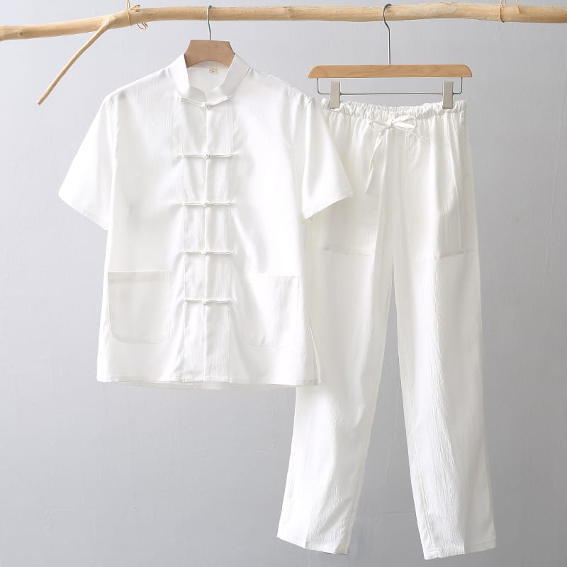 メンズの半袖中華服