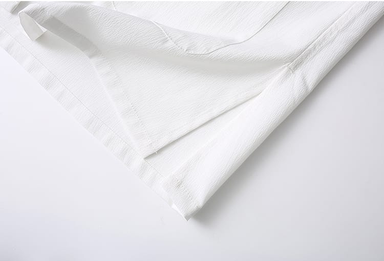 メンズの中華風半袖スーツ