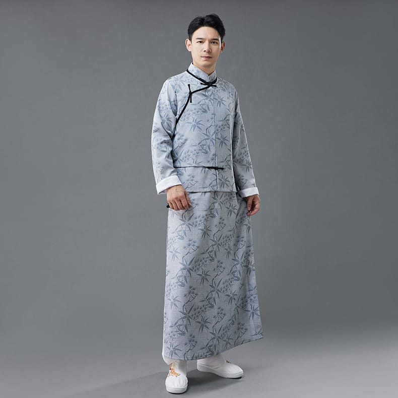 メンズのノースリーブチャイナローブ