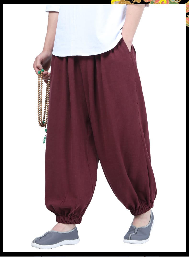 男性のチャイナイージーパンツ