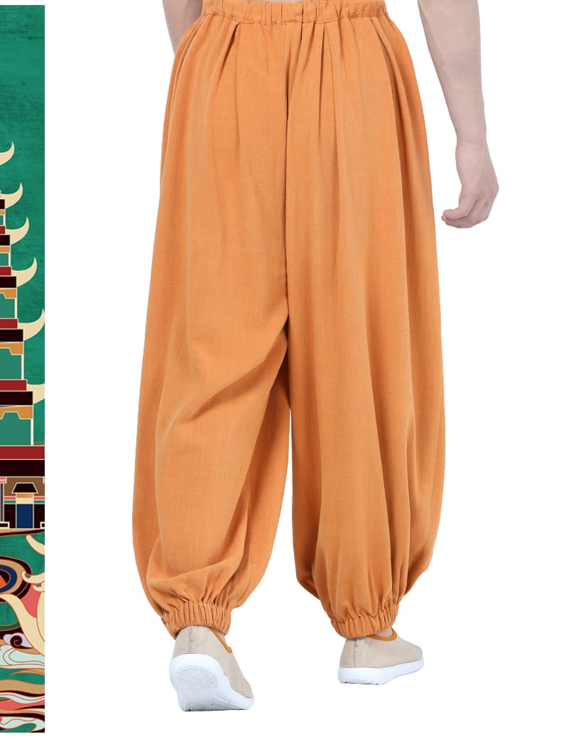 中華風のウェストゴムパンツ