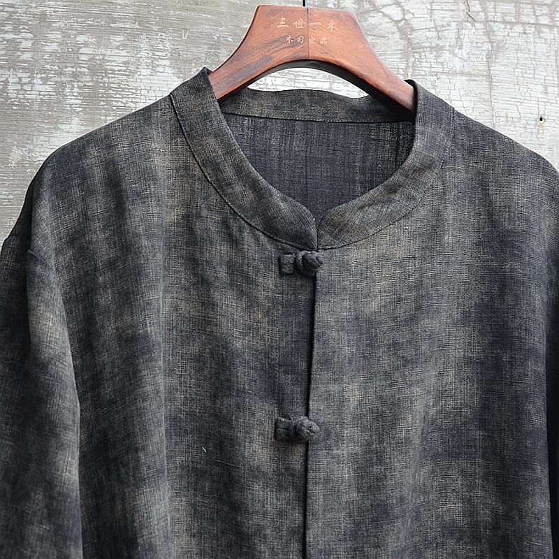 男性用の中華風カジュアルカーディガン