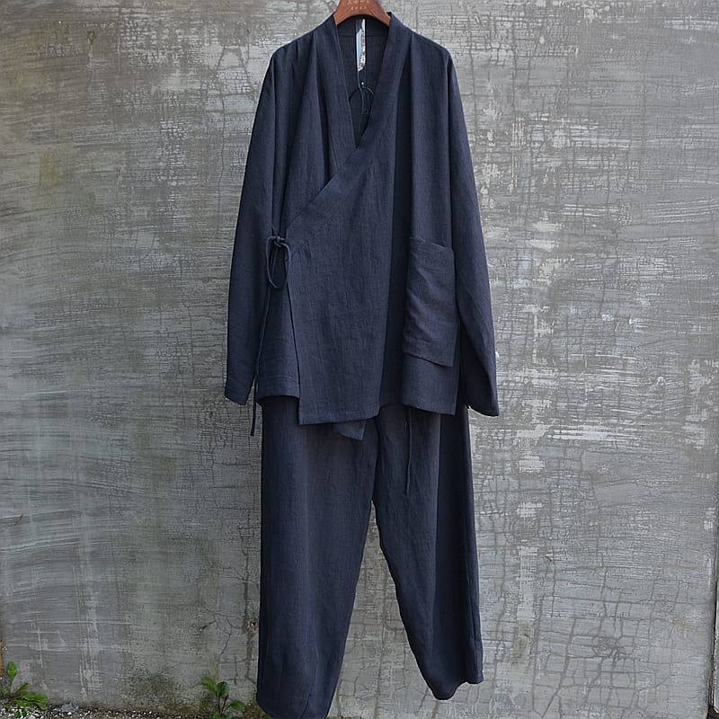 メンズの中華風カジュアルパンツ