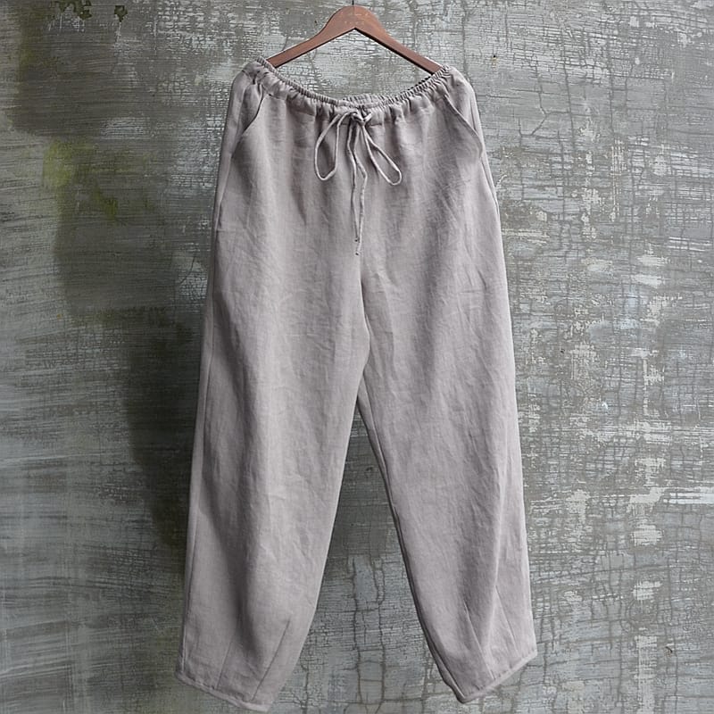 男性用の中華風カジュアルパンツ