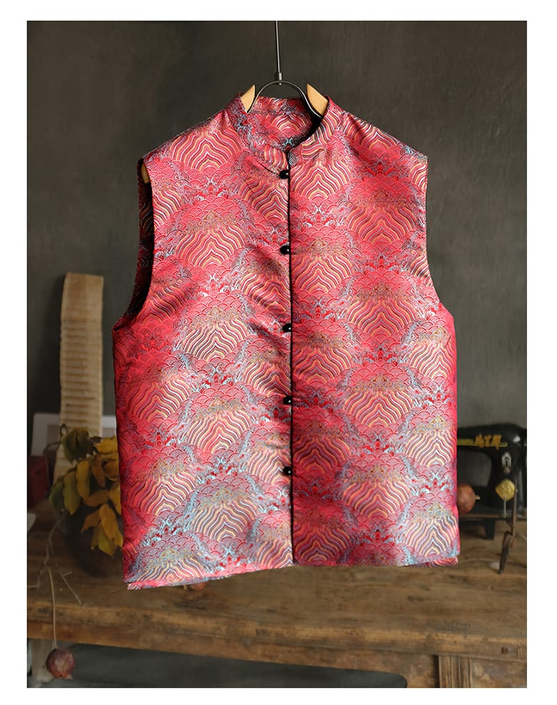 メンズのチャイナベスト