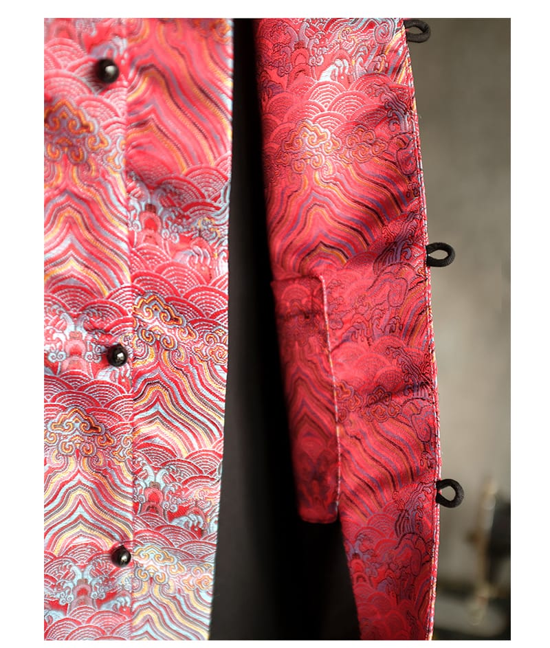 メンズの中華風ベスト