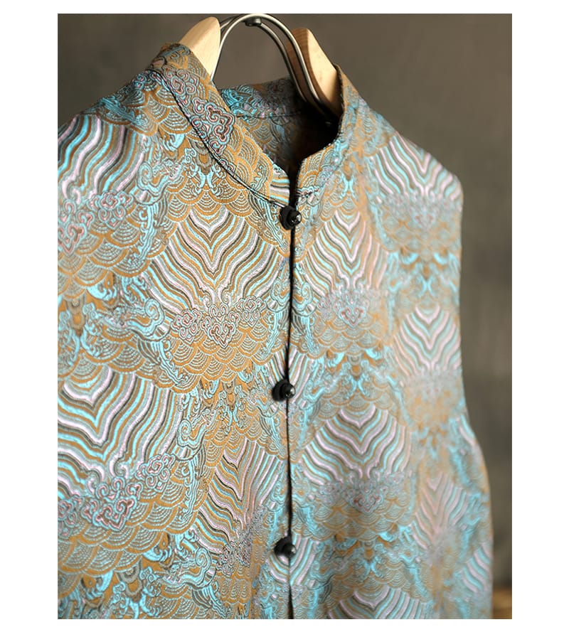 メンズの中華風ベスト