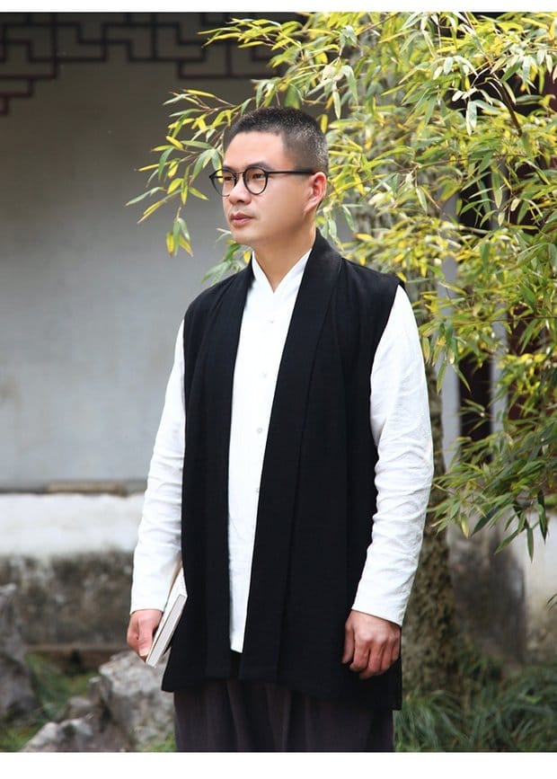 メンズの漢服ベスト
