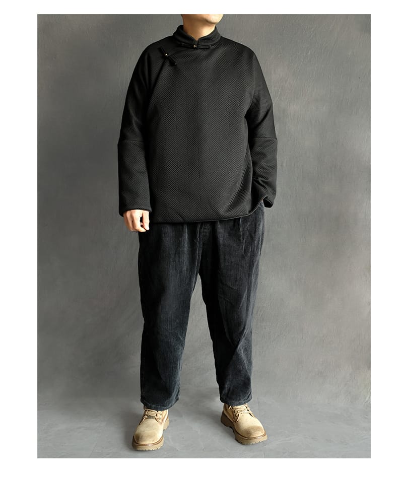 斜め襟のメンズチャイナジャケット