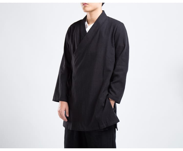 メンズの斜め前立てチャイナ服